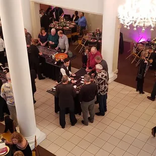 Casino set up down the center