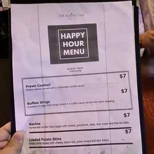 11.09.22 Happy Hour menu (Mon-Fri 3p-6p)