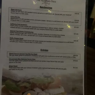 Menu 8/19/23