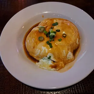 Loco Moco is available on the Breakfast Menu.