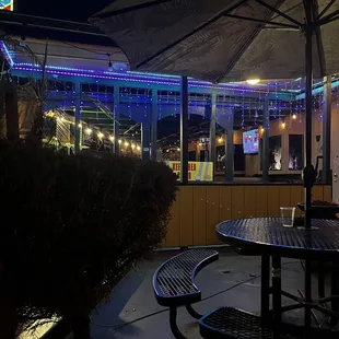 Patio outside of the Lounge.