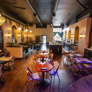 the interior of a restaurant