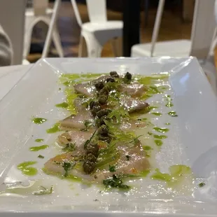 Tuna Crudo with Crispy Capers