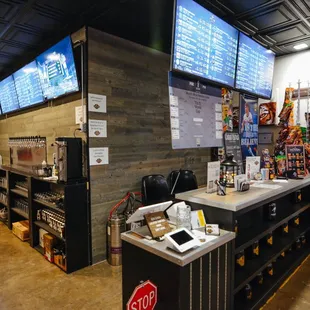 the inside of the restaurant