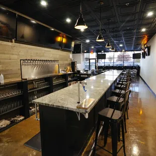 a view of the bar area