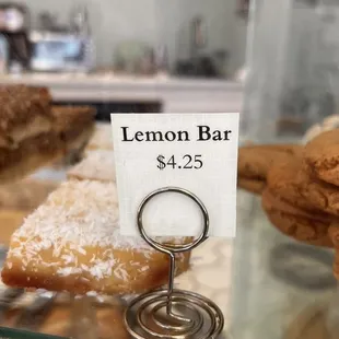 One of the sweet treats, a lemon bar