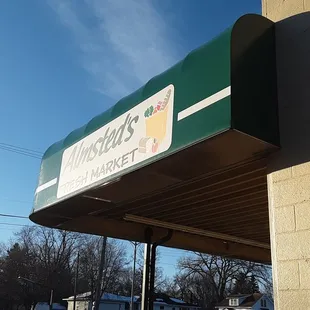 a sign on the side of a building