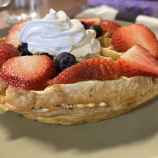 berry waffle - yum!