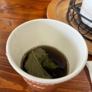 Complimentary tea