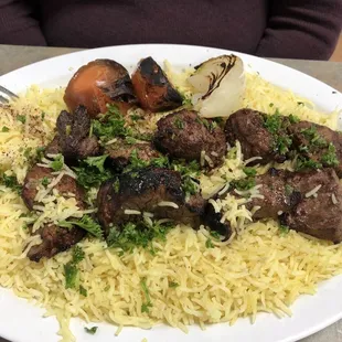 Lamb Kabob Plate