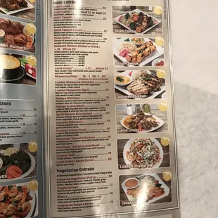 oysters and mussels, menu