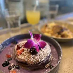 Mini ube pancake