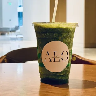 a green smoothie