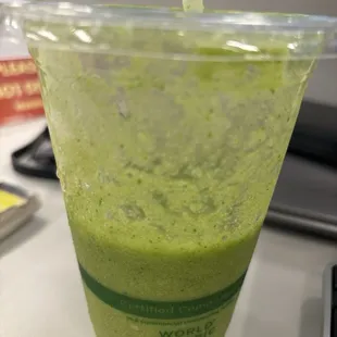 Pineapple kale banana smoothie; sorry I drank most of it so quickly, oops