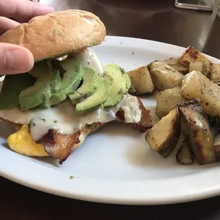 Breakfast Sandwich on Old Heidelberg Roll