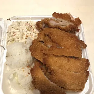 Chicken katsu, big portion!