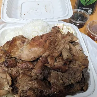 #1 BBQ Chicken Combo Plate