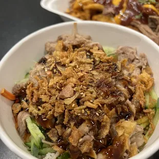 Maui fresh rice bowl with pork