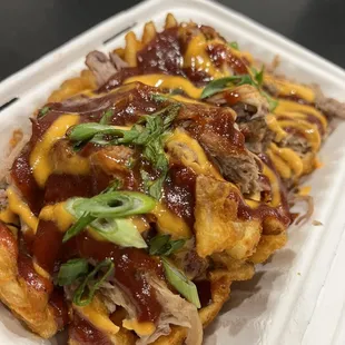 Fries special with pork