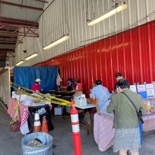 This is their set up at Marukai on dillingham.