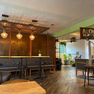 Indoor dining area upstairs