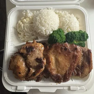 Hawaiian BBQ Chicken Plate