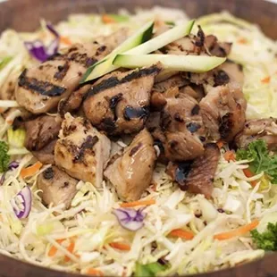 a closeup of a bowl of food