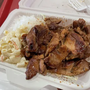 Mini bbq chicken plate