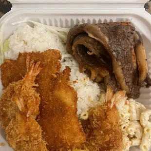 seafood combo with short ribs