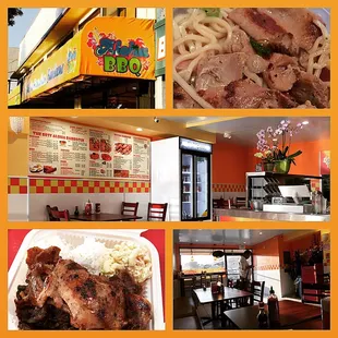 Montage of images from Aloha BBQ