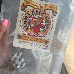 My beef chips that are all gone bc I ate them too fast lol