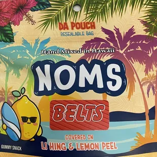 Strawberry Belts with Li Hing &amp; Lemon peel