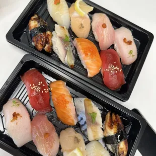 Omakase lunch set for two! So fresh and you just can't beat the $27 price. Highly recommend