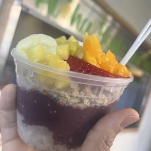 #98 Pineapple Delight added Banana and Papaya