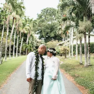 Our elopement at Kualoa Ranch, picture by Jenna Lee