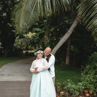 Our elopement at Kualoa Ranch, picture by Jenna Lee