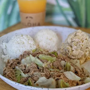 Kalua pork plate lunch
