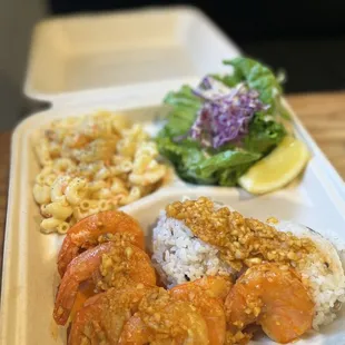 Garlic Shrimp Lunch Combo
