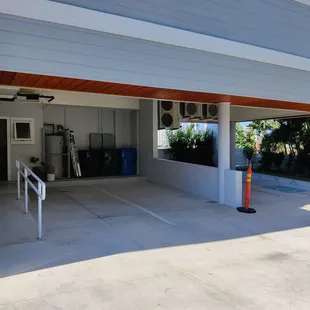 There are four parking stalls - one stall is for those with ADA placards