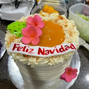 Lilikoi Orange (Passion Fruit) cake.