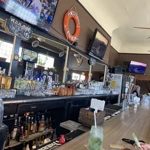 Inside the longest bar