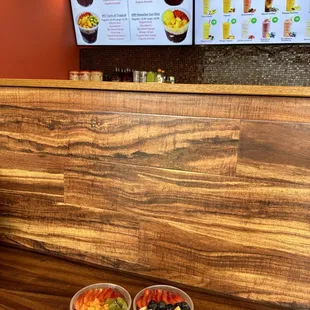 two cups of fruit