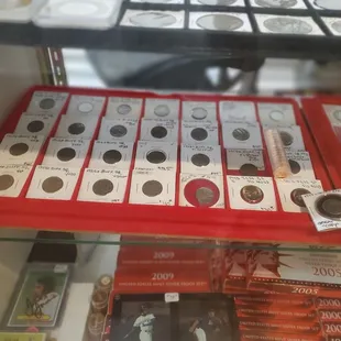 Thousands of pennies available including old large cents.