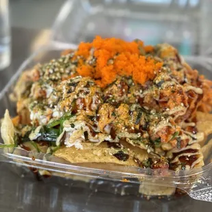 Spicy Ahi Poke Nachos