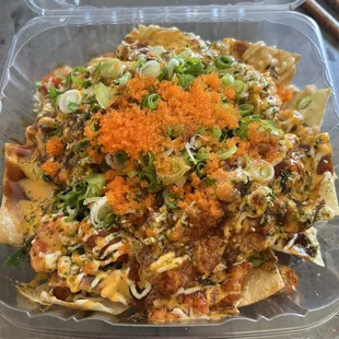 Ahi tuna poke nachos