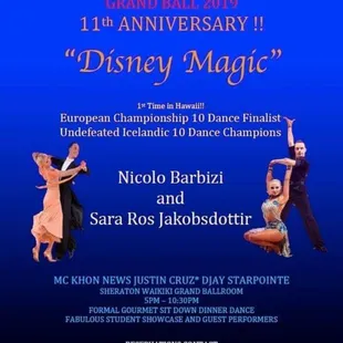 Annual Grand Ball and Students Showcase at Sheraton Waikiki