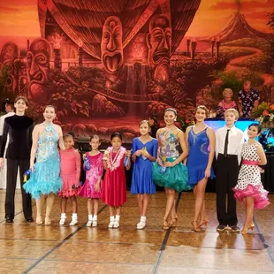 Our studio keiki and youth ballroom competitors