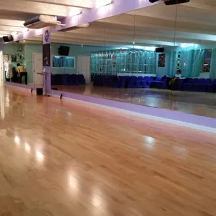 The beautiful spacious dance floor.