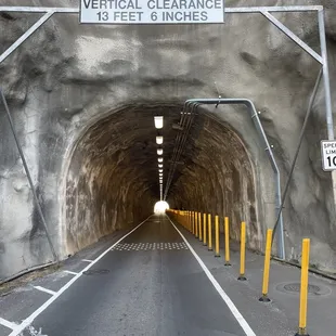 Tunnel to get to beginning of entrance