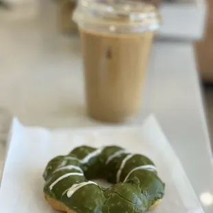 Matcha doughnut